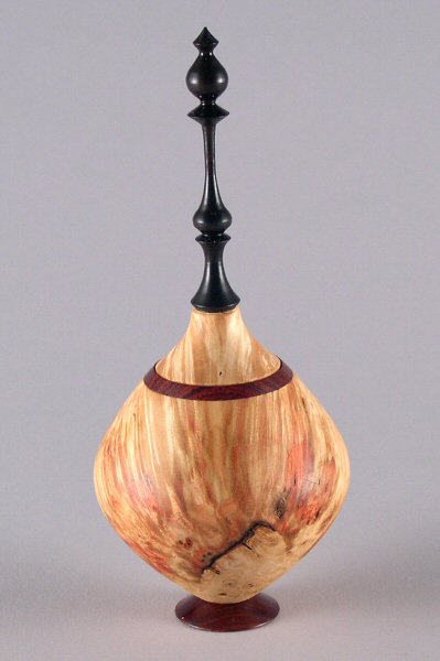 Box Elder, Cocobola with African Blackwood finial