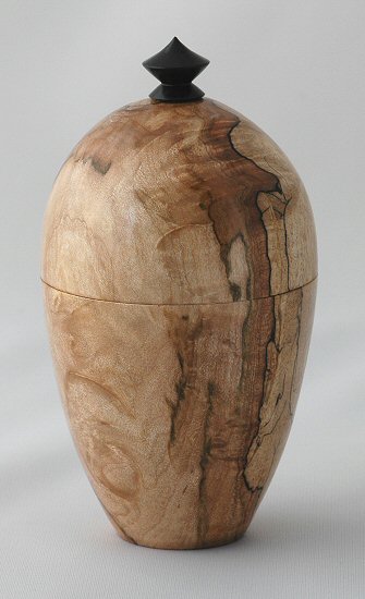 Spalted Maple with Blackwood finial